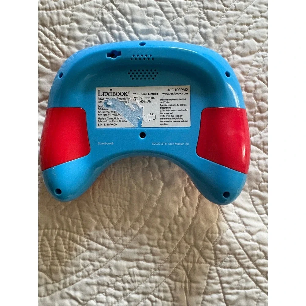Lexibook Paw Patrol Educational Bilingual Power Console Handheld Game Spanish